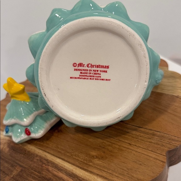 Mr. Christmas Nostalgic Coastal Blue Christmas Tree Mug with Lid - Picture 4 of 6